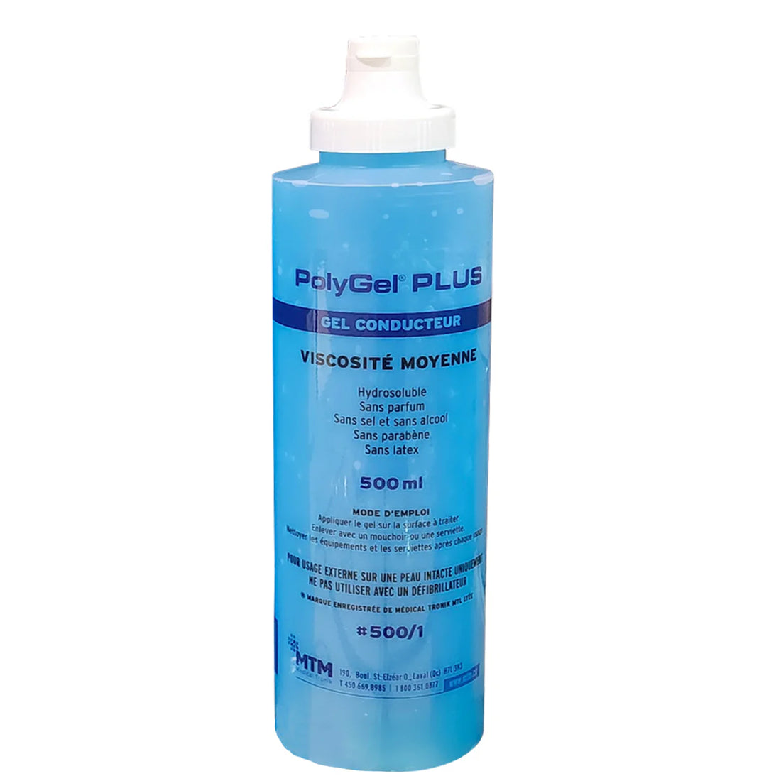 Gel conducteur ultrason viscosité moyenne  Polygel PLUS