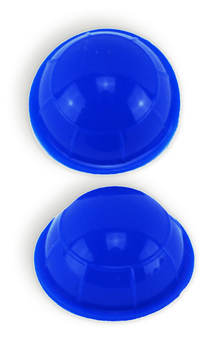 Ventouses (2) en silicone Ext. Dia, 3.3cm, int. dia. 2.1cm  Bleu