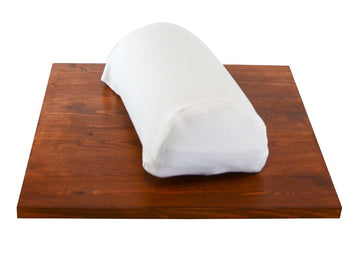 Housse protège traversin, tricot/coton, demi-rondin 11''x4''x6'', (28x10x15cm)