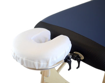 Couvre Appui-tête en U, Tricot Coton, Blanc