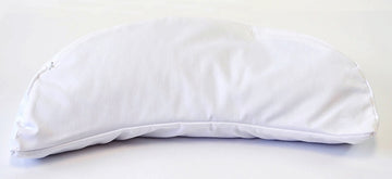 Coussin grossesse 18'' (45cm) quart de lune sarrasin bio, poly/coton