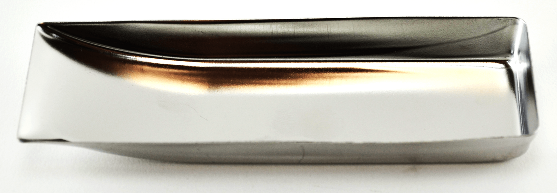 Plateau en métal inox. 4.5x1.5x3/8'' (11x3.2x1cm)