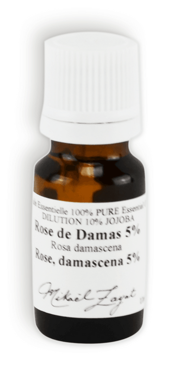 Rose de Damas, absolue 5% dans huile de Jojoba 95%