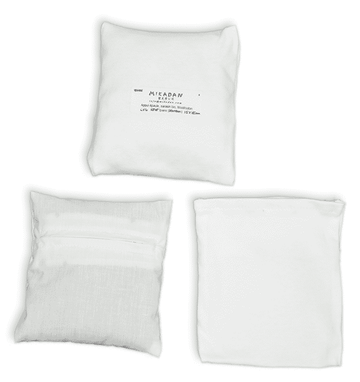 Housse protège appui épaule, en coton 6''x6'', avec rabat(15x15cm), la paire