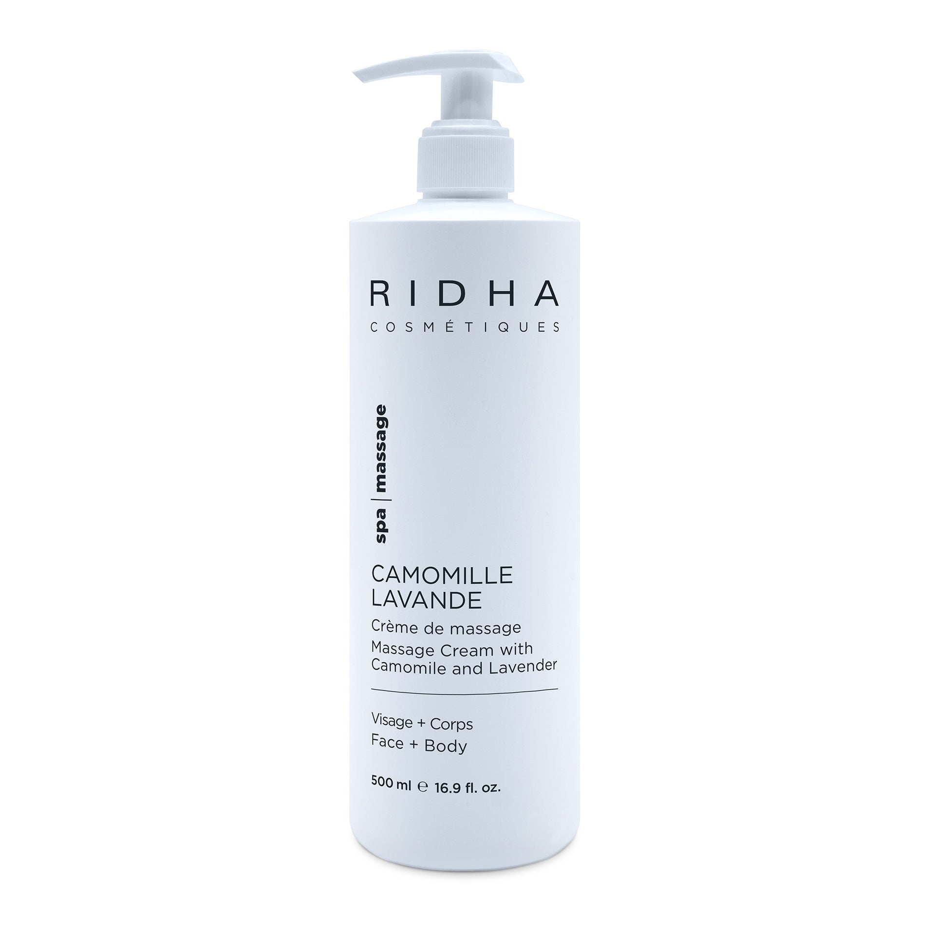 Crème de massage Lavande et Camomille Ridha - 2 FORMATS