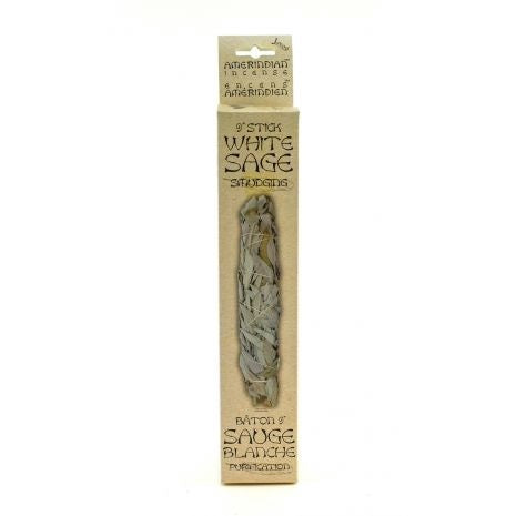 Bâton de Sauge Amérindien (rituel de purification) 9" (22.5cm)