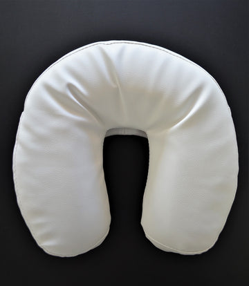 Coussin ou Têtière forme Croissant  pour double articulation, SANS SUPPORT, Tanner, Blanc Pur