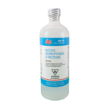 Alcool isopropylique 70% 450ml - Exp. 11/2028 Lot 39RK