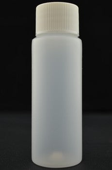Bouteille 1 once BR  Poly nat + bouchon régulier