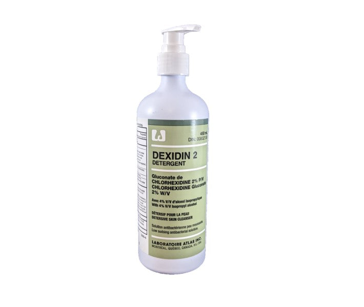 Dexidin 2 - Détersif pour la peau, 450 ml - Exp. 06/2027 Lot 63RK