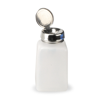 Distributeur d'alcool blanc et inox MENDA - 6 oz