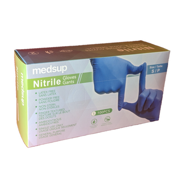 Gants d'examen en nitrile bleu, petits - Exp. 08/2029 Lot INT202408