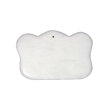 Gua sha de jade en forme de couronne