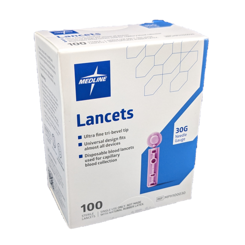 Lancettes fines calibre 30 Medline