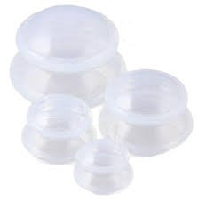 Ventouses en silicone transparent