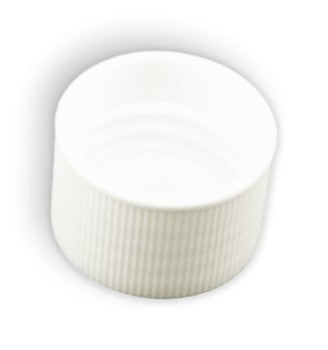 Bouchon  blanc strié régulier pour bouteille 24/410