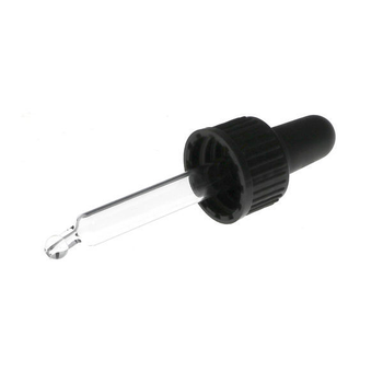 Compte Goutte en verre / Bouchon noir à pompe/ 50 ml