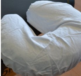 Couvre appuie-tête en U Flanelle Blanc