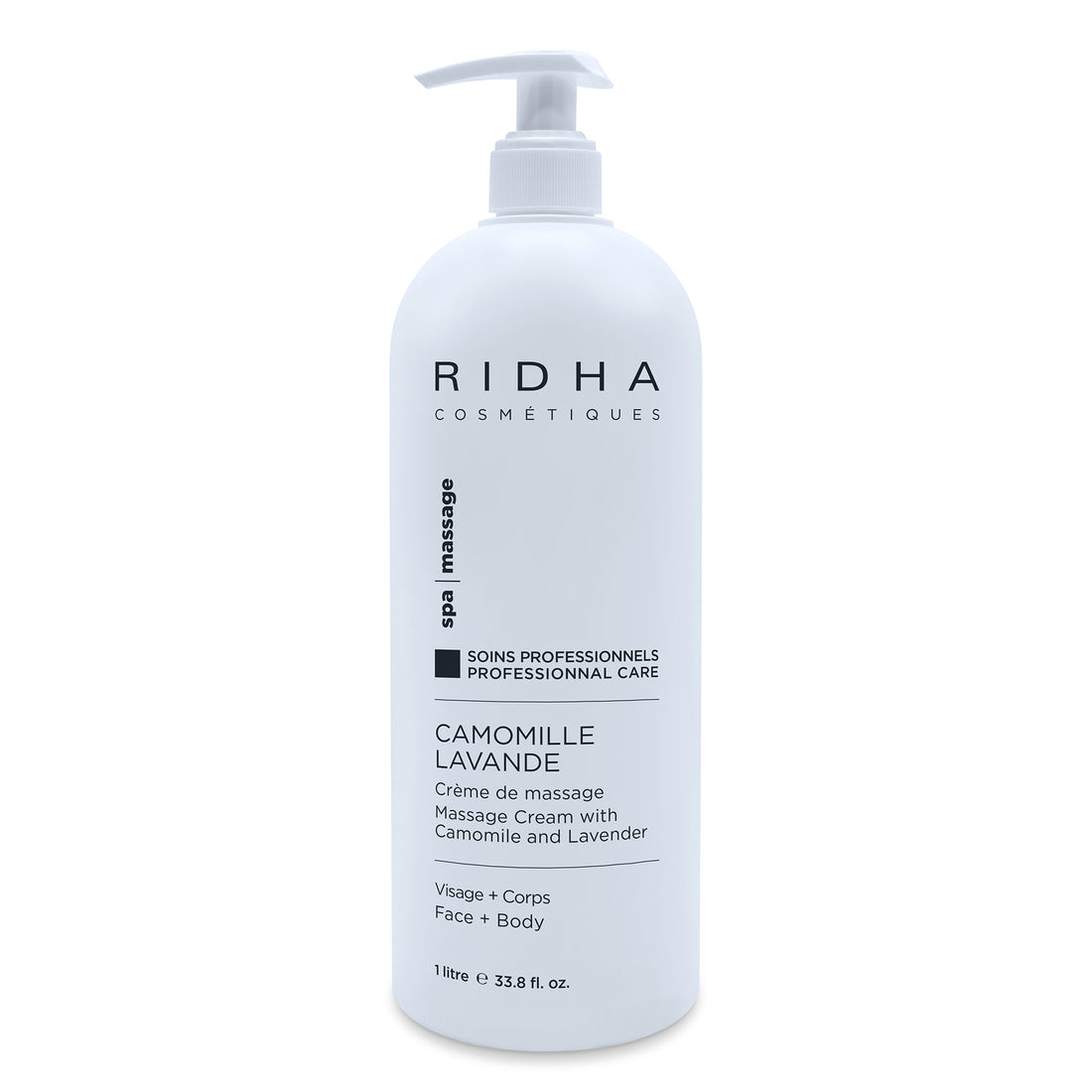 Crème de massage Lavande et Camomille Ridha - 2 FORMATS