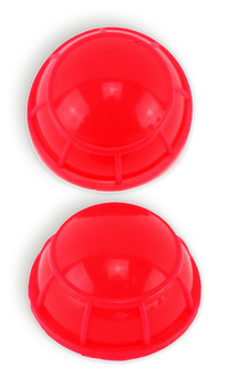 Ventouses (2) en silicone Ext. Dia, 4.3cm, int. dia. 2.4cm  Rouge