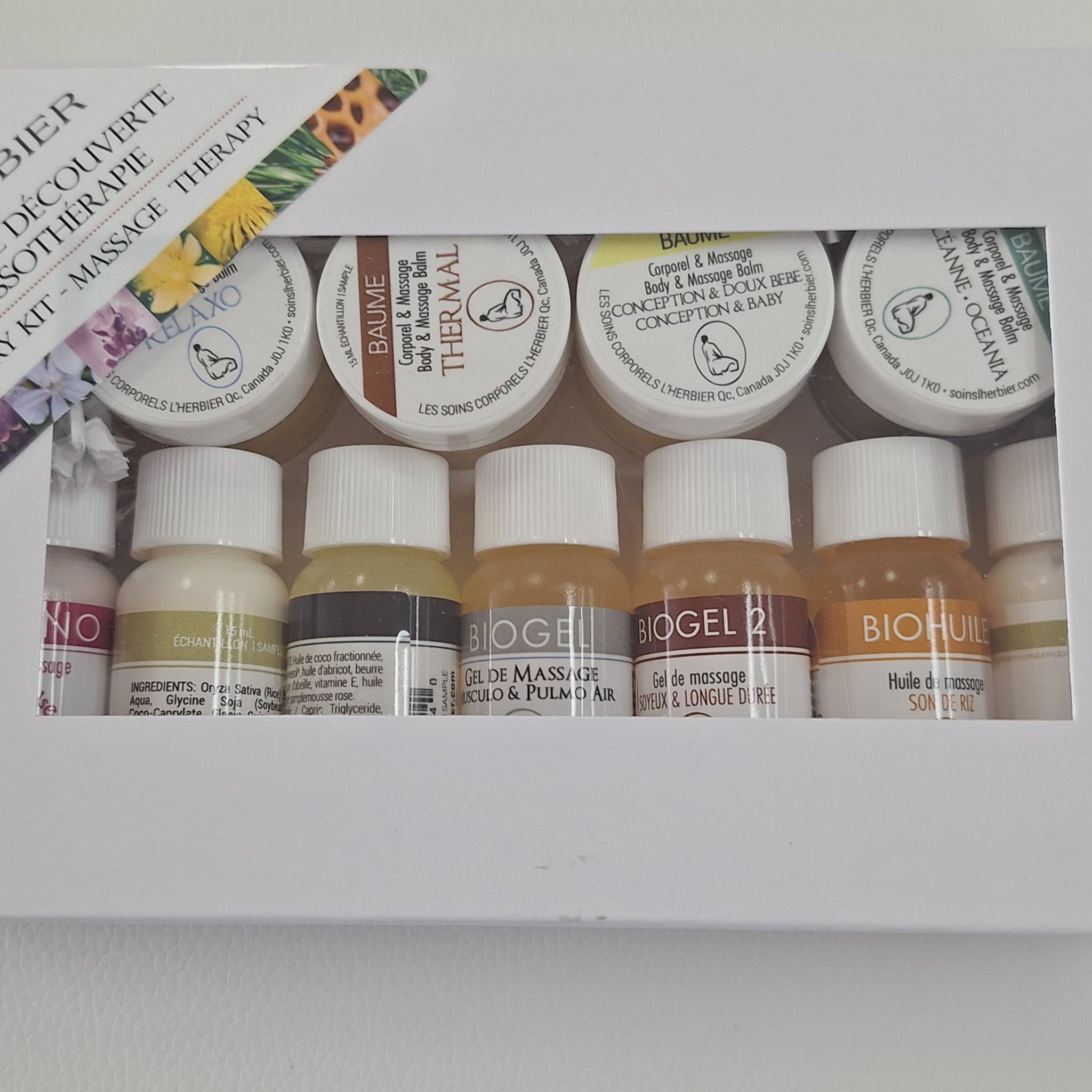 Ensemble Baumes Corporels et Massage Découverte 11 produits