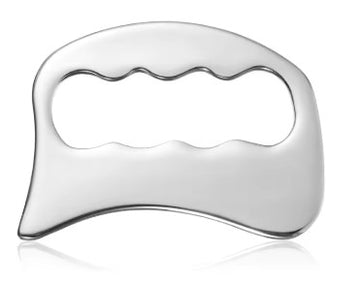 Gua sha à fascia carré - guasha en acier inoxydable