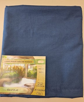 Drap poly-coton 200 fils Marine